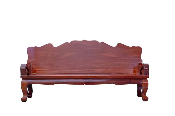 O sofá de madeira & Clipping dentro — Fotografia de Stock