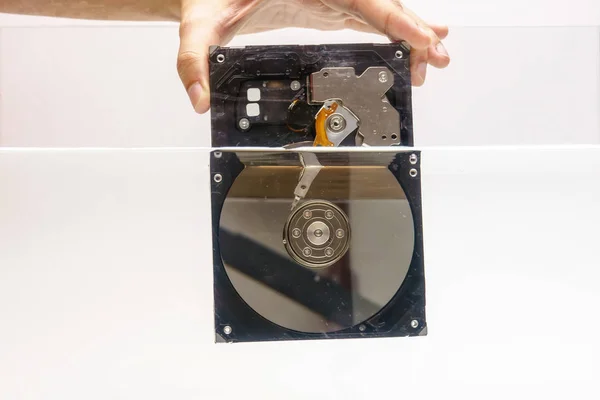 Coloque HDD na água — Fotografia de Stock