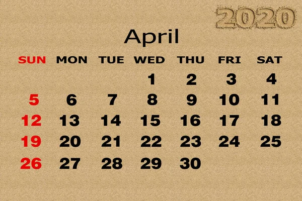 Календарный год 2020 — стоковое фото