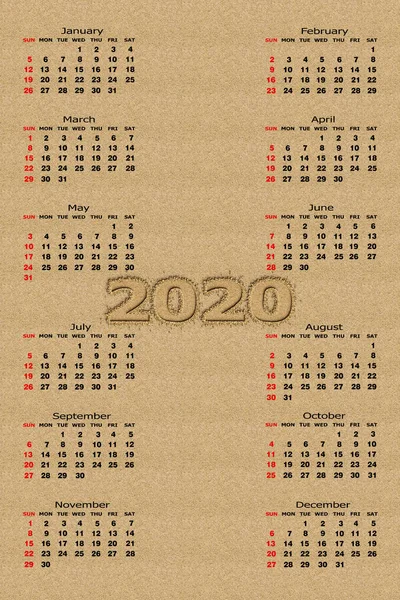 2020. naptári év — Stock Fotó