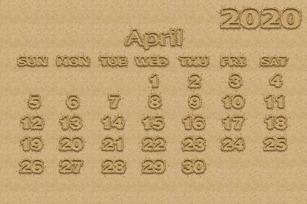 Calendar year 2020 — Stock Photo, Image
