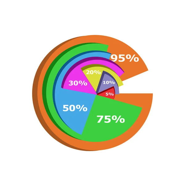 Soyut 3d Infographic şablonu — Stok fotoğraf