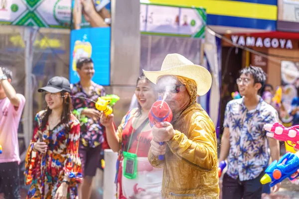 Siam Meydanı Bangkok Tayland Apr 2019 Tayland Yeni Yıl Kutlamalarına — Stok fotoğraf