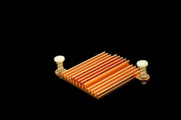 Copper Heatsink Release Heat Chipset — Stock Photo, Image