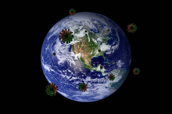 Coronavirus 2019 Ncov Utbrott Koncept Coronavirus Över Hela Världen Inslag — Stockfoto