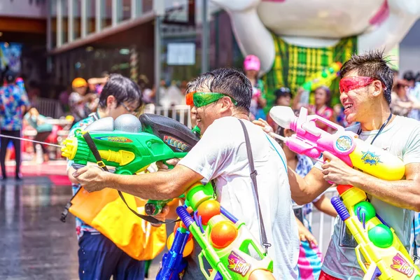 Siam Square Bangkok Thailand Apr 2019 Short Action People Joins — Stock Photo, Image