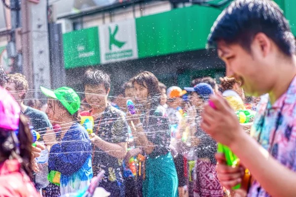 Siam Meydanı Bangkok Tayland Apr 2019 Tayland Yeni Yıl Kutlamalarına — Stok fotoğraf