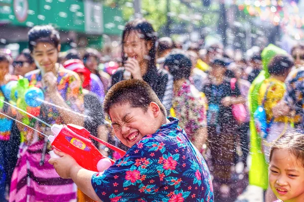 Siam Meydanı Bangkok Tayland Apr 2019 Tayland Yeni Yıl Kutlamalarına — Stok fotoğraf