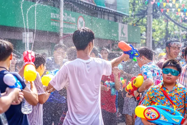 Площа Сіам Бангкок Таїланд Apr 2019 Коротка Акція Людей Приєднується — стокове фото