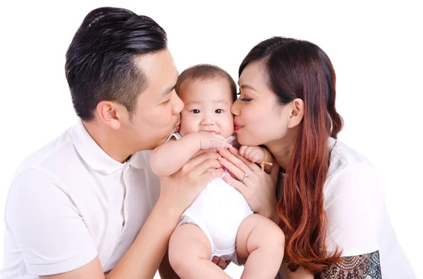 Schöne asiatische Familie — Stockfoto