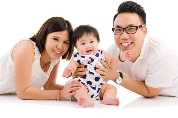 Precioso asiático familia — Foto de Stock