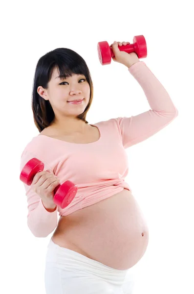 Asiática mulher grávida — Fotografia de Stock