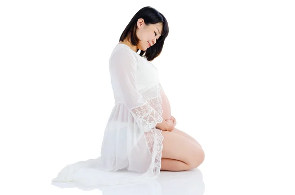 Asyalı hamile kadın — Stok fotoğraf