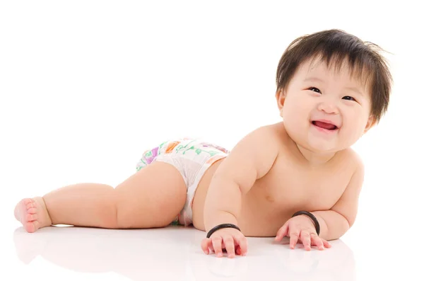 Cheerful asian baby — Stock Photo, Image