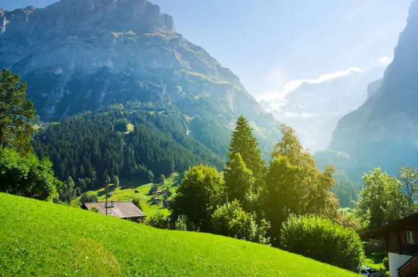 Na šířku Grindelwald, Švýcarsko — Stock fotografie