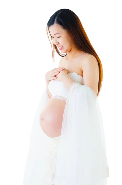 Asiática embarazada — Foto de Stock