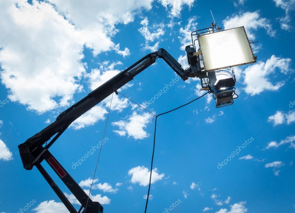 HMI daylight projector hanging 