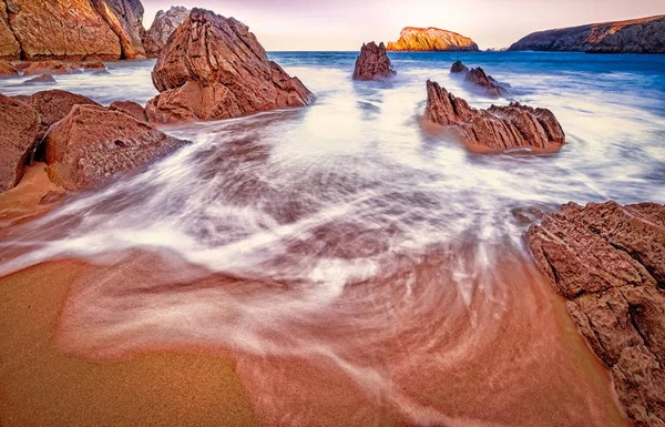 Arnia strand, magischer strand — Stockfoto