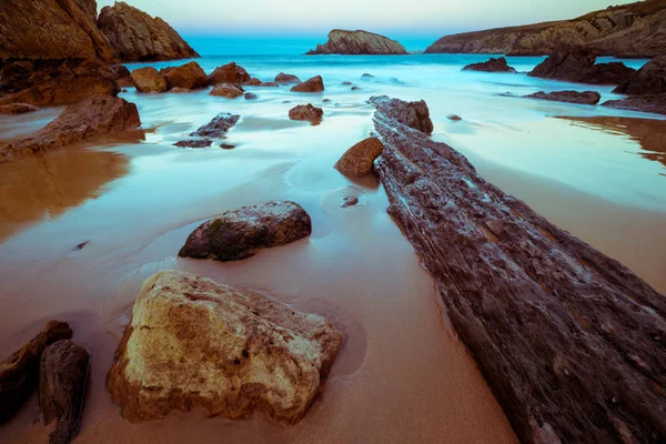Arnia strand, magischer strand — Stockfoto
