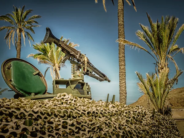 Mg 3 Machine gun, mounted on a tank