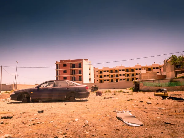 Zona de guerra, zona abandonada — Fotografia de Stock
