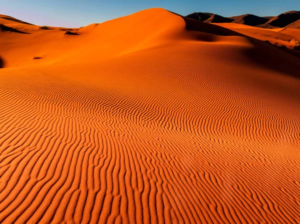 Wydmy Erg Chebbi, Sahara Deser — Zdjęcie stockowe