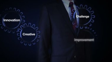 Anahtar kelime ve işadamı ile vites