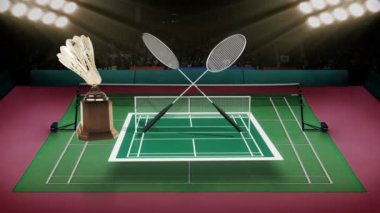 Badminton Stadyumu illüstrasyon