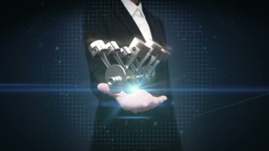 işkadını avuç ile