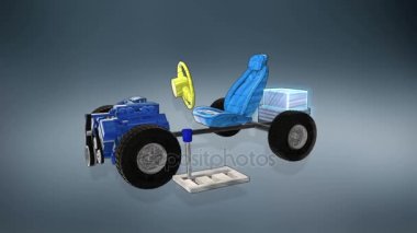 Hibrid Otomobil, elektronik, hidrojen, lityum iyon pil echo araba. görüntü illüstrasyon. çevre dostu gelecekte araba.