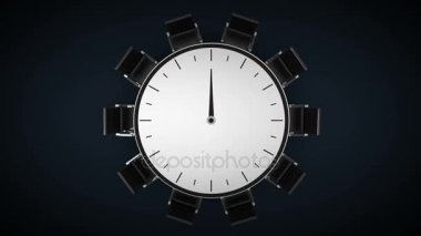 Konferans tablo değişiklikleri time izle, saat 6'belirtti. business Oda, Toplantı Salonu.