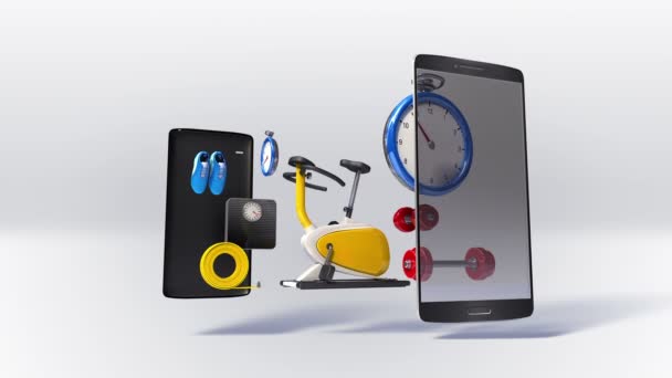 Téléphone intelligent divisé, mobile, Expliquer divers soins de santé, service Internet de remise en forme (inclus alpha )