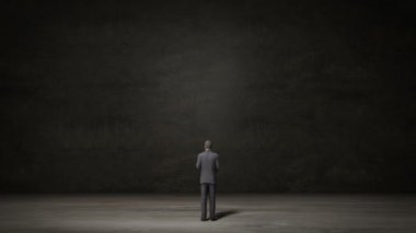 İşadamı seçin sağ ok veya sol ok. karar yolları. Decision.1 