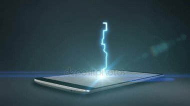 Beyin şekli baş bağlama dijital hatları akıllı telefon, telefon, akıllı yastık, yapay zeka büyümek