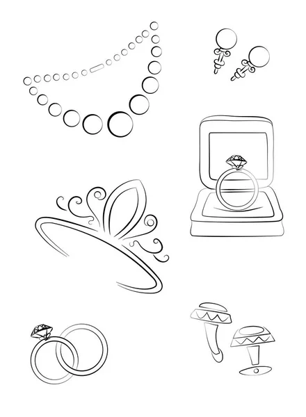 Düğün takı vektör çizim