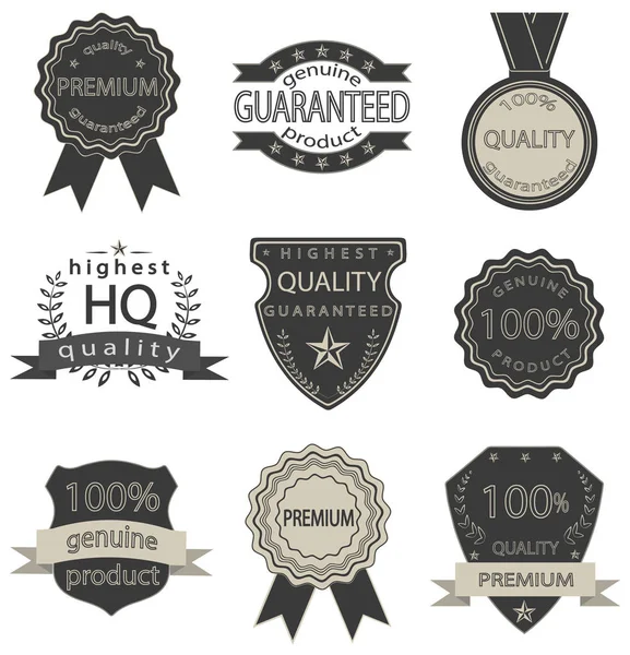 Ensemble de badges de qualité vectorielle — Image vectorielle