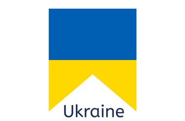 Ukrayna bayrak simgesi, Ukrayna ülke bayrağı illüstrasyonu