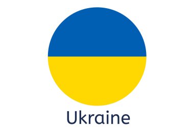 Ukrayna bayrak simgesi, Ukrayna ülke bayrağı illüstrasyonu