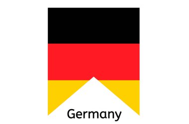 Alman bayrak ikonu, Almanya ülke bayrak illüstrasyonu