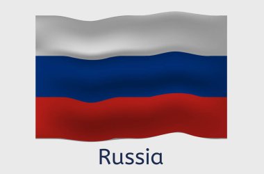 Rus bayrak ikonu, Rusya ülke bayrak illüstrasyonu