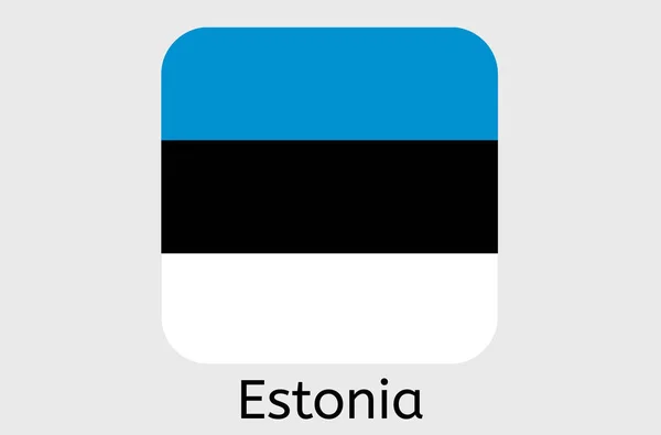 Estnische Flagge Symbol Estnische Flagge Vektor Illustration — Stockvektor