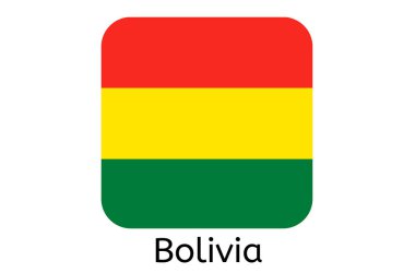 Bolivya bayrak simgesi, Bolivya ülke bayrak çizimi