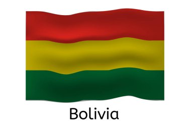 Bolivya bayrak simgesi, Bolivya ülke bayrak çizimi