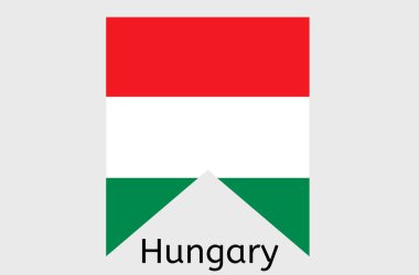 Macar bayrağı ikonu, Macaristan ülke bayrak illüstrasyonu