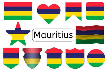 Mauritian bayrak simgesi, Mauritius ülke bayrak çizimi
