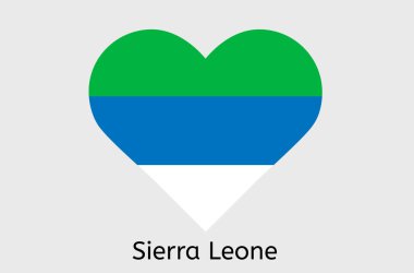 Sierra Leonean bayrak simgesi, Sierra Leone ülke bayrak illüstrasyonu