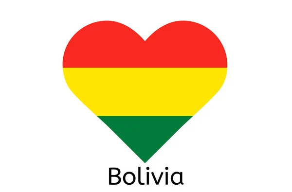 Bolivian Flag Icon Bolivia Country Flag Vector Illustration — ストックベクタ