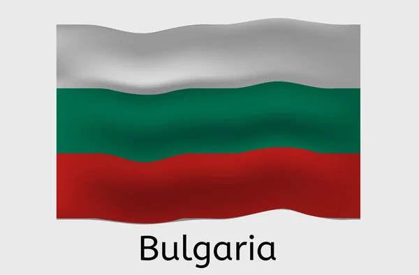 保加利亚国旗图标 保加利亚国旗矢量图解 — 图库矢量图片