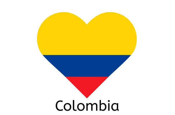 Icono Bandera Colombiana Colombia País Bandera Vector Ilustración — Vector de stock