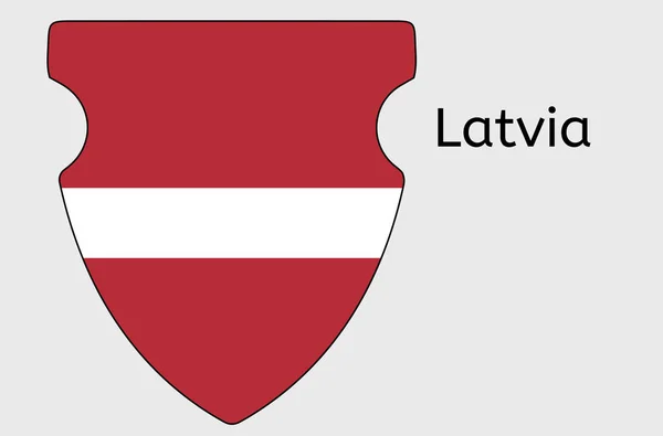 Latvian Flag Icon Latvia Country Flag Vector Illustration — Stock Vector